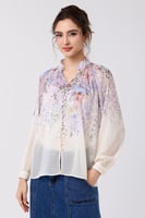 بلوزة شيفون حرير