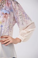 بلوزة شيفون حرير