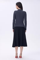 بلوزه رصاصي غامق