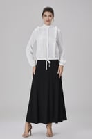 بلوزة شيفون بكشكش