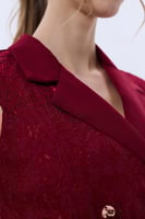 طقم نسائي عنابي