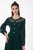 فستان دانتيل زيتي