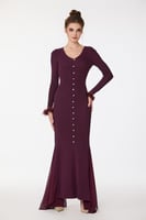 فستان صوف استريتش