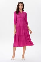 فستان شيفون فوشيا