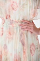 فستان شيفون بنقشة الورود