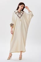 جلابية كتان قصة فراشة