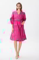 فستان قطن بكريستال