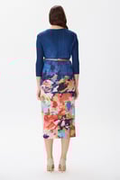 فستان بليسية مموج الألوان