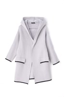 كارديغان رصاصي فاتح بقبعة وجيوب