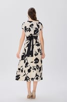 فستان ستان صدر مزدوج