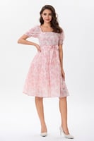 فستان اورغنزا وردي مطرز