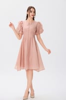 فستان اورغنزا بودر بينك بقصة كروسية