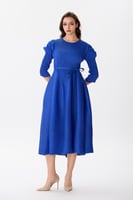 فستان بليسية أزرق