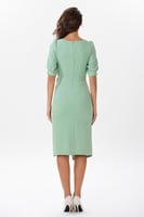 فستان كريب اخضر هادئ