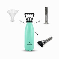 The hot package includes 3 products: a Zamzam cover with a press, a stainless steel tea paper filter, a plastic funnel for the filter, for 26 riyals.
