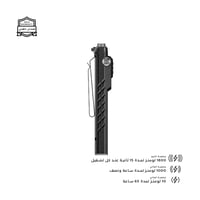 كشاف E80 (السوبر ملكي) أسود - 1800 لومنز - 3000 وا...