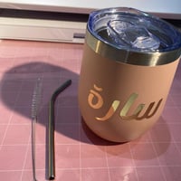 مق حافظ للبرودة والحراره + مصاصه مضادة للصدأ مع فر...