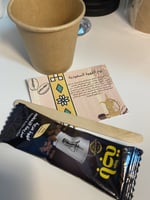 توزيعات كوب ورقي ( ليوم القهوة السعوديه ) حبة