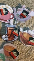كروت ثيم الشاي 12 حبة منوعة ( 2 من كل ثيم )