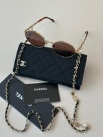 نظارة شانيل مع سلسال ماستر كواليتي