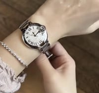 ساعة كارتير بالون نسائيه فضي مقاس 31mm