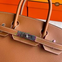 حقيبة بيركن 25 سم. معدن فضي