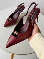 صندل Dolce & Gabbana – كعب سلاب باك جلد فاخر نبيت