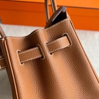 حقيبة بيركن 35 سم. معدن ذهبي