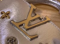 شنطة لويس فيتون ستايل – ميتاليك فضي مع نقشة مونوجر...