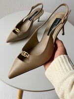 صندل Dolce & Gabbana – كعب سلاب باك جلد فاخر نبيت