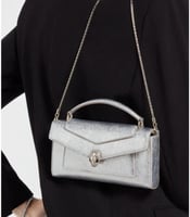 حقيبة بولغاري فضي