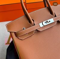 حقيبة بيركن 25 سم. معدن فضي