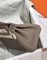 حقيبة بيركن 30 سم. معدن ذهبي