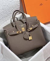 حقيبة بيركن 35 سم. معدن ذهبي