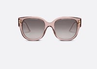 نظارة شمسية شفافة بنقش وردي وابيض