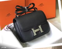 شنطة هيرمس كونستانس جلد إبسوم مع قفل ذهبي