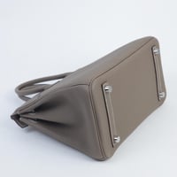 حقيبة بيركن 25 سم. معدن فضي