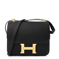 شنطة هيرمس كونستانس جلد إبسوم مع قفل ذهبي