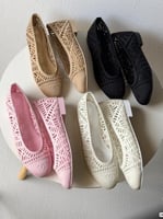 حذاء شانيل بَليرينا ليز تول كروشيه – Chanel Ballet