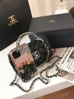 شنطه شانيل اسود مقاس 18