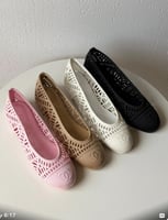 حذاء شانيل بَليرينا ليز تول كروشيه – Chanel Ballet