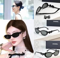 نظارة شانيل بفيونكه لذر بني ماستر كواليتي