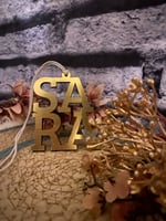 تعليقة سياره ذهبي مطفي اطلب اسمك الخاص