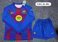 طقم برشلونة الأساسي (أكمام طويلة) 2026/2025