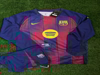 طقم برشلونة الأساسي (أكمام طويلة) 2026/2025