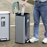 حاوية مهملات ايكو مودرن دعاس 30لتر استيل EK93615