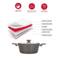 طقم قدور الجرانيت مستر كوك 5 قطع 340-ZK-MC/4105