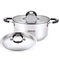 قدر أرشيا من الاستل ستيل مع غطاءين 26 سم 18/10 308...