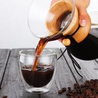 ريبون صانعة قهوة مقطرة كميكس, تصميم خشبي, 400 ملي,...