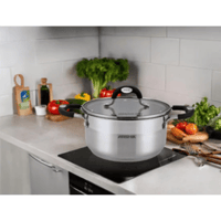 قدر أرشيا من الاستل ستيل مع غطاءين 18 سم 18/10 307...